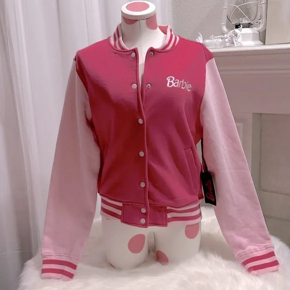 Barbie Varsity Jacket New With Tag Excellent Condition - Picture 3 of 4